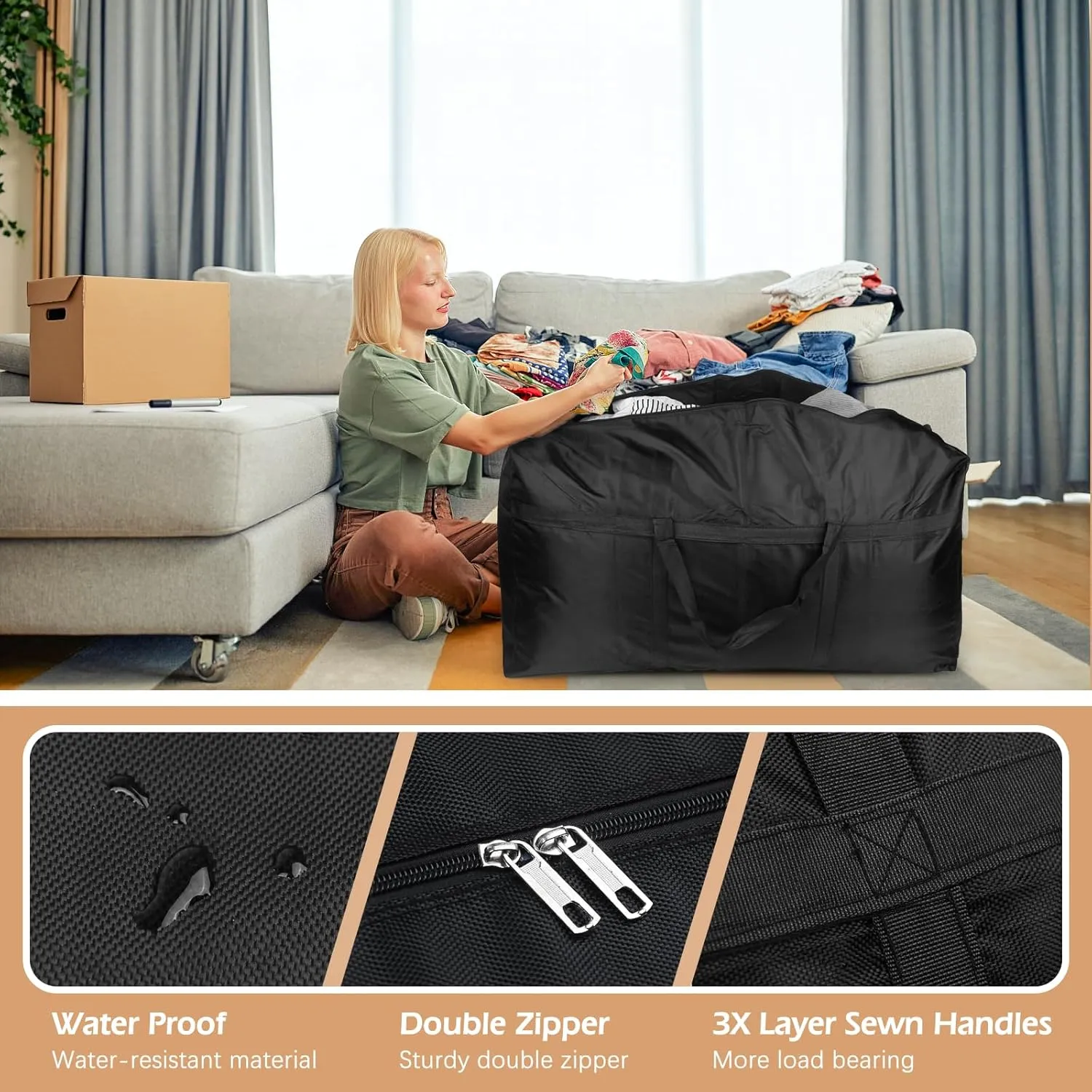 Extra Large Duffle Bag,150L Big Foldable Duffle Bag for Travel