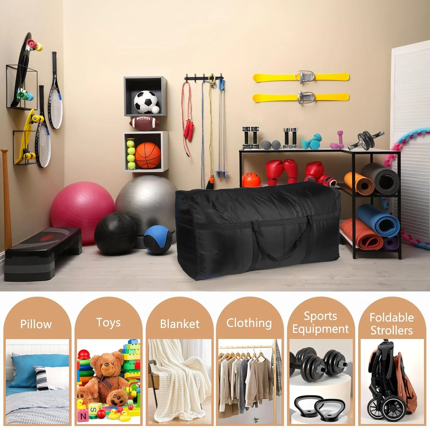 Extra Large Duffle Bag,150L Big Foldable Duffle Bag for Travel