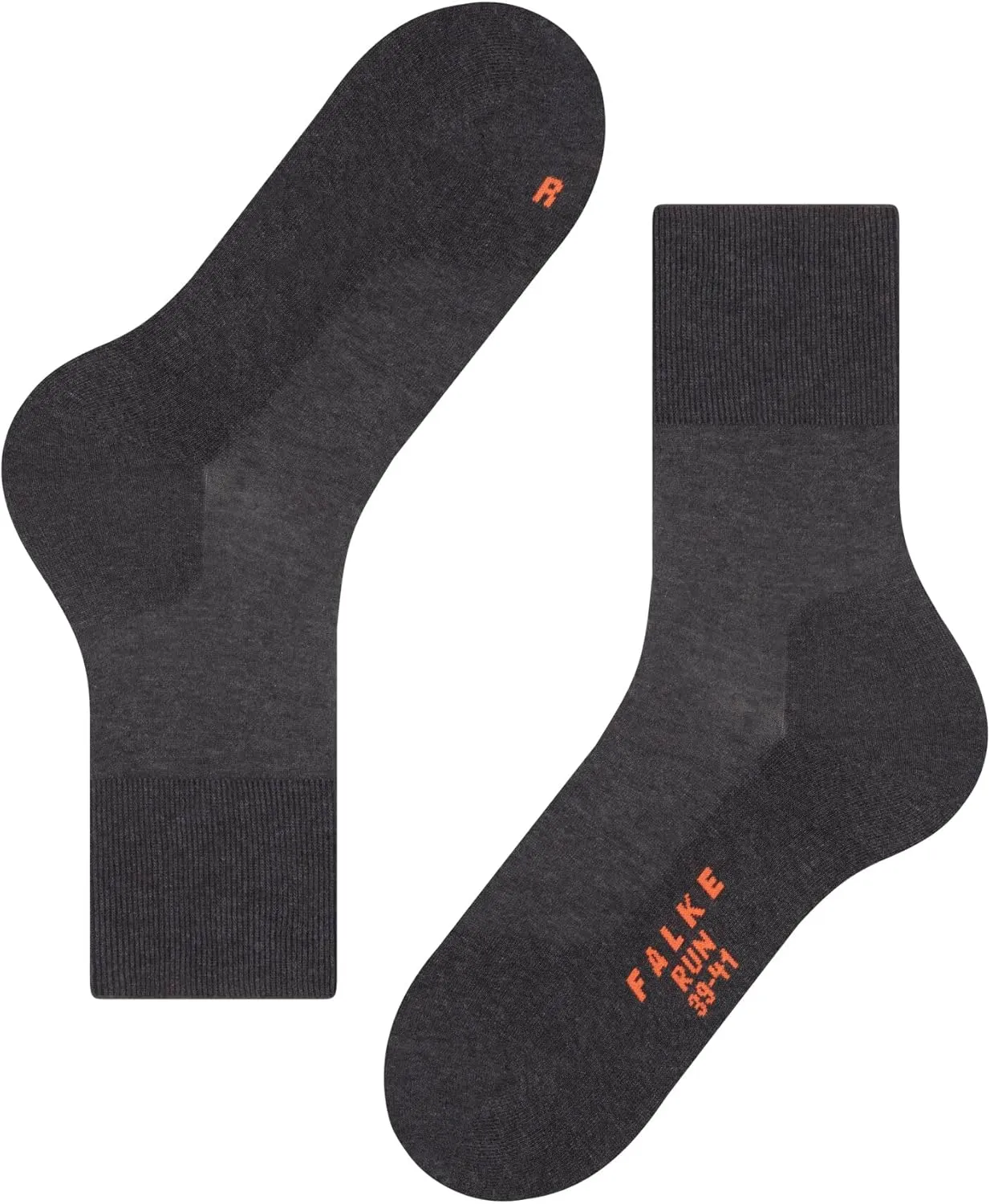 FALKE Unisex Run Cotton Socks, Blue (Navy Blue Melange 6490), 10.5-11.5