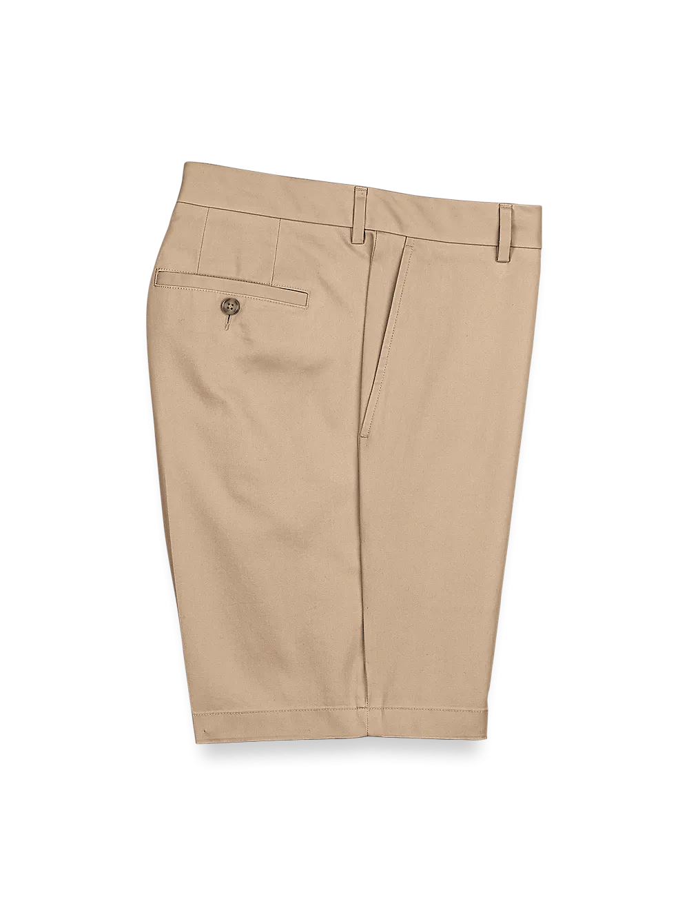 Flat Front Lightweight Impeccable Shorts - Khaki