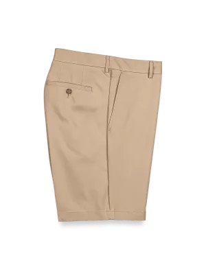 Flat Front Lightweight Impeccable Shorts - Khaki