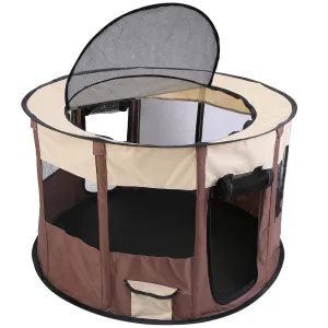 Foldable Dog Playpen with Carry Bag – Portable & Waterproof