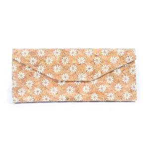 Foldable Glasses Case - Patterned Cork