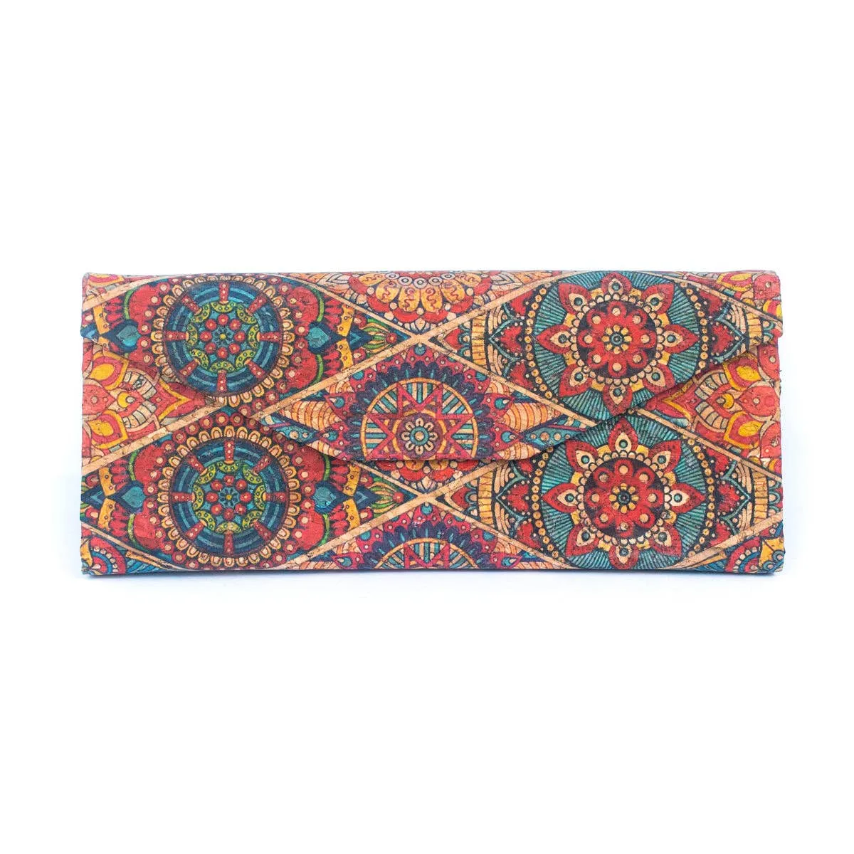 Foldable Glasses Case - Patterned Cork