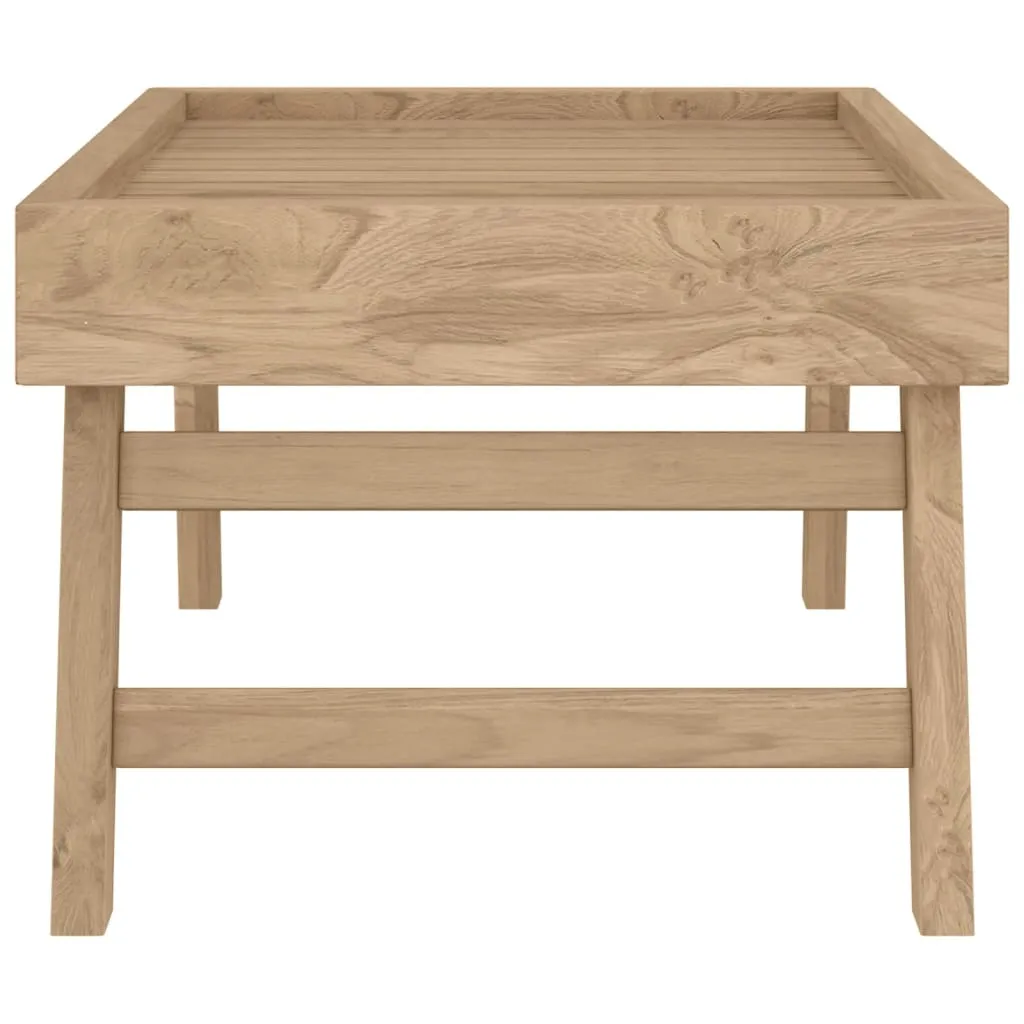 Folding Tray 21.7"x13.8"x9.8" Solid Wood Teak