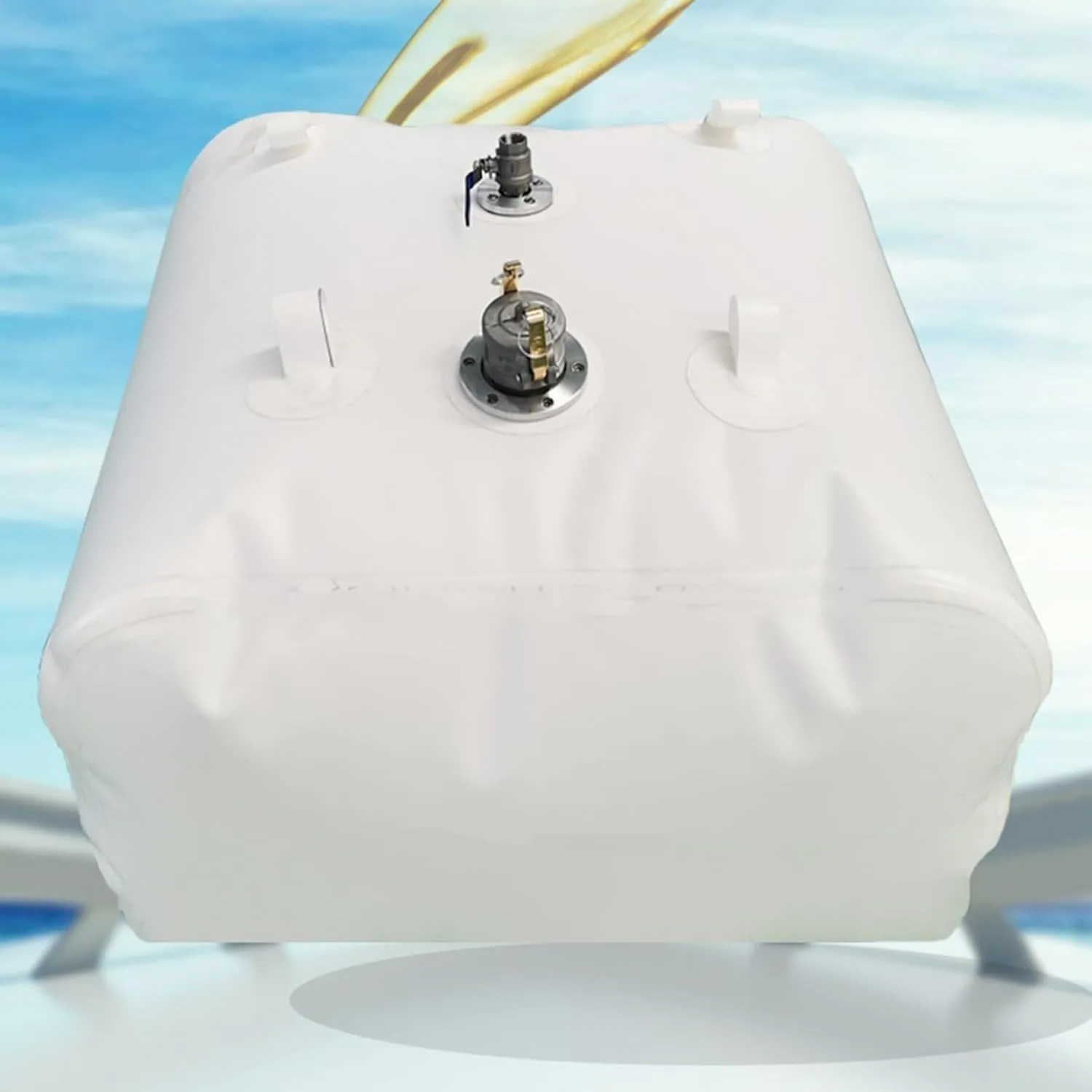 Fuel Bladder Outdoor Petrol Storage Bag, Foldable Transfer Tank Emergency Tanks for Extended Range Fishing, Boating,Yachting, Sailing, Ferrying, Marine Cruising Trips Motor Sport Racing(0.9*0.6*0.4m/2