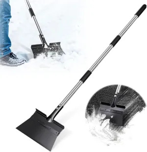 Garden Shovel, Detachable Snow Shovel for Driveway, 11-Inch Wide Shovels for Ice Removal, Garden Cleaning, Weed Remove Tool for Lawn Edging, Driveway