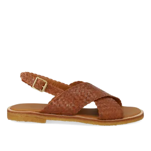 Hand-braided classic cross sandal