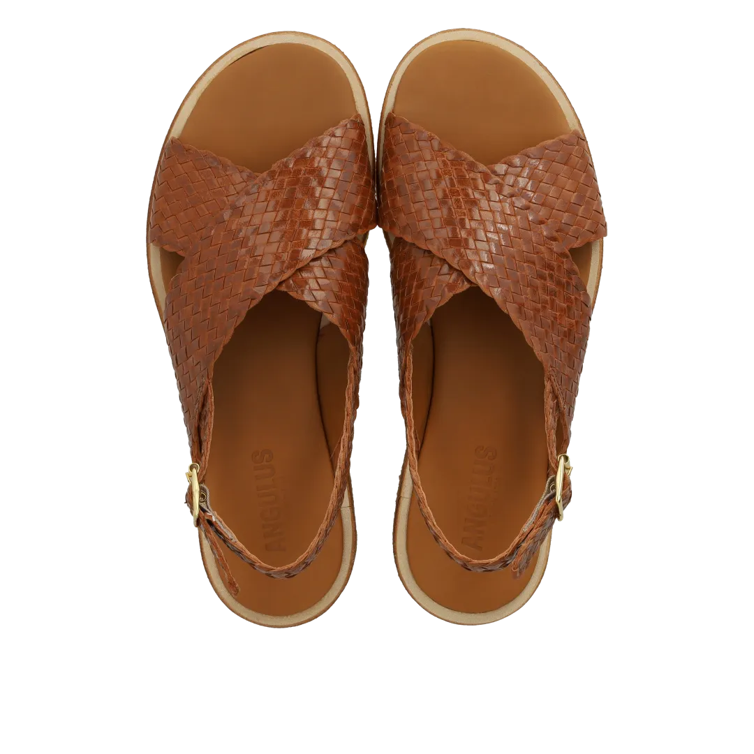 Hand-braided classic cross sandal