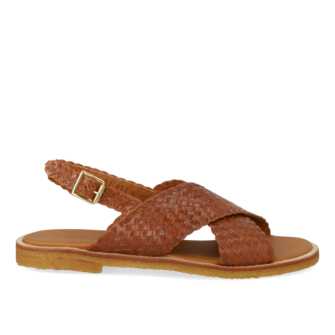 Hand-braided classic cross sandal