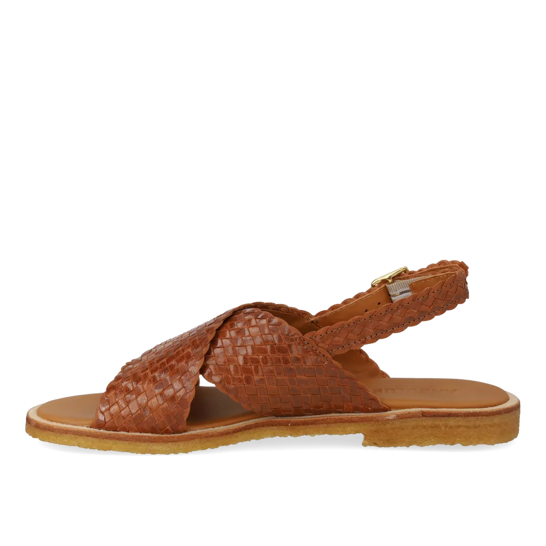 Hand-braided classic cross sandal