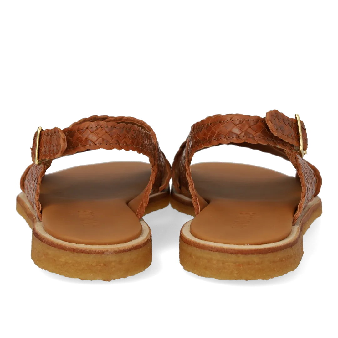 Hand-braided classic cross sandal