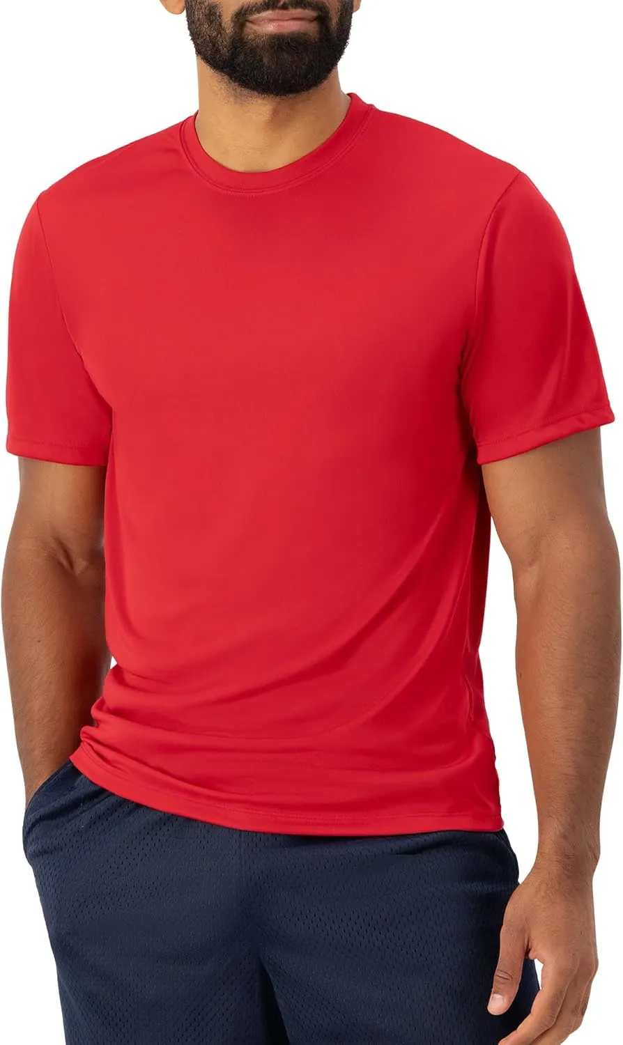 Hanes Men's Cool Dri Performance T-Shirt, Moisture-Wicking Short Sleeve Tee, 40  UPF Protection, 2 Or 5 Pack