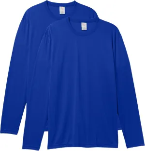 Hanes Sport Performance Long Sleeve T-Shirt, Performance Athletic Shirt, 2 and 4 Packs, 40  UPF Protection
