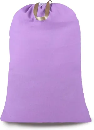 Heavy Duty Laundry Bag with Drawstring and Handle, Extra Large Travel Dirty Clothes Bag for Laundromat and Household, Durable Rip-Stop Laundry Hamper Liner, 28 x 40 Inch, Purple