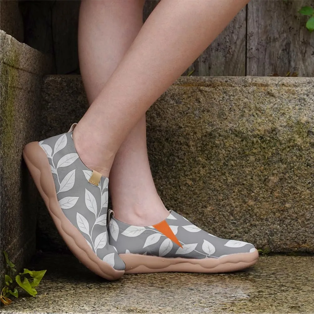 Hetios Women's Comfortable Casual Loafers Flat Knit Lightweight Artistic Slip-On Shoes Travel Footwear