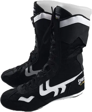 High Top Boxing Shoes, Ladies Kickboxing Fighting Sneakers Lightweight Wrestling Trainer for Women