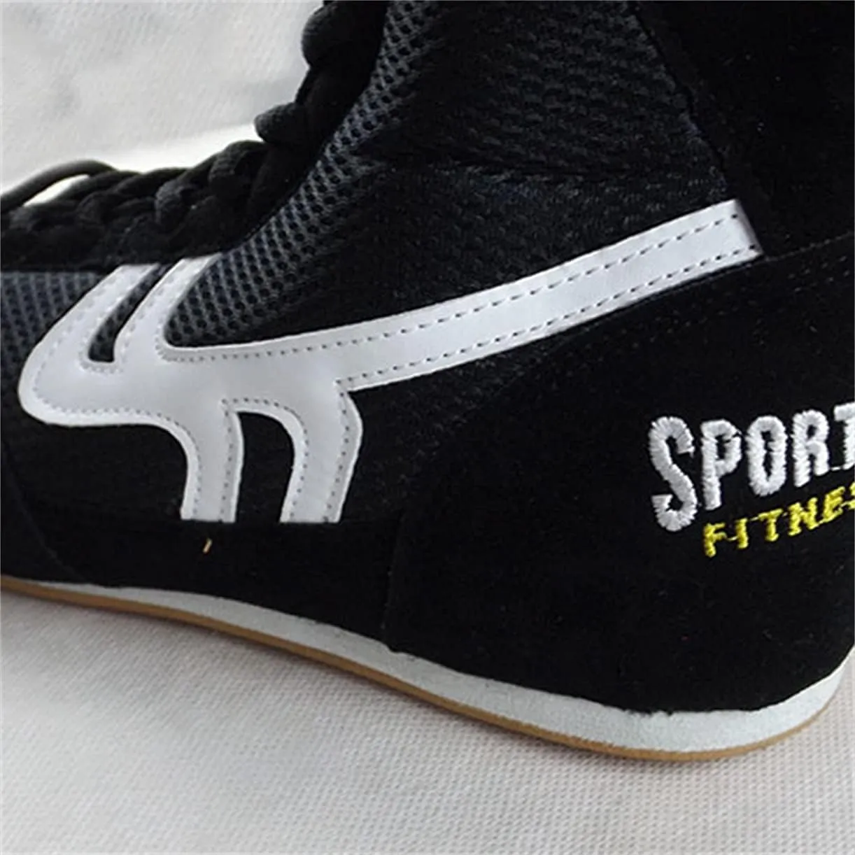 High Top Boxing Shoes, Ladies Kickboxing Fighting Sneakers Lightweight Wrestling Trainer for Women