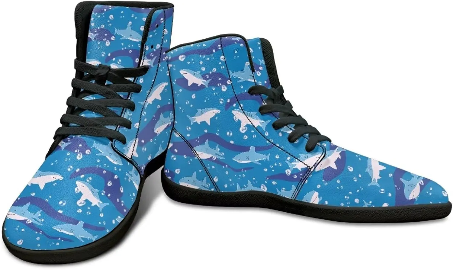 High Top Sneakers Women's Minimalist Barefoot Shoes | Zero Drop Sole | Wide Width Fashion Sneaker Size 36-48