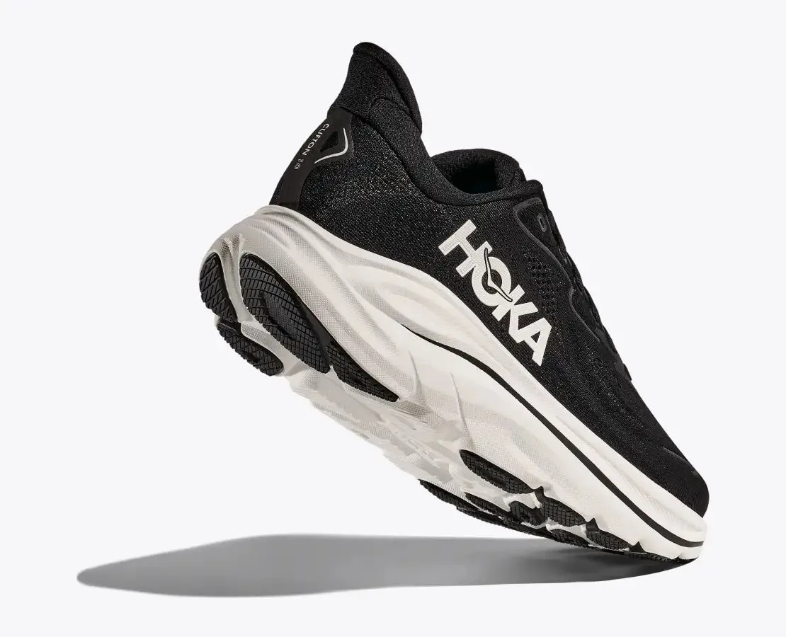 Hoka Womens Clifton 10 - Black/White (1162031-BWHT)