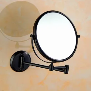 Hotel Cosmetic Mirror Double Sided Beautician Mirror Domestic Folding Magnifier 360 Degrees Rotatable(6inch)