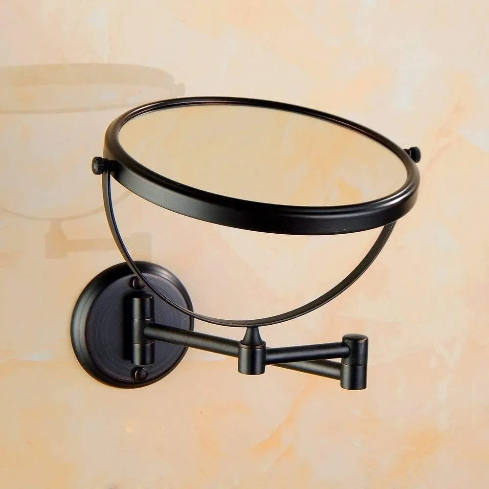 Hotel Cosmetic Mirror Double Sided Beautician Mirror Domestic Folding Magnifier 360 Degrees Rotatable(6inch)