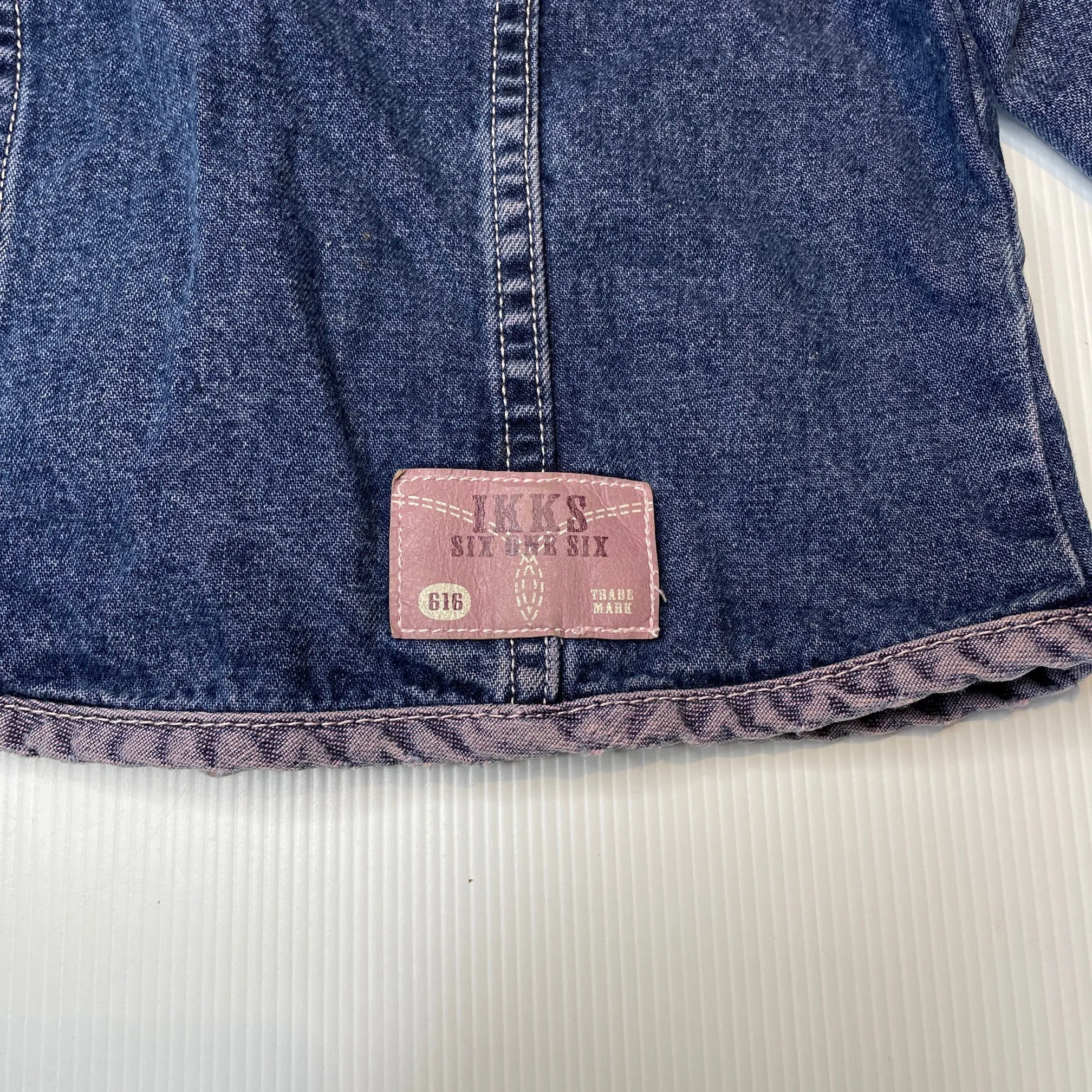 Ikks lightweight denim jacket, size 4, Pre-loved