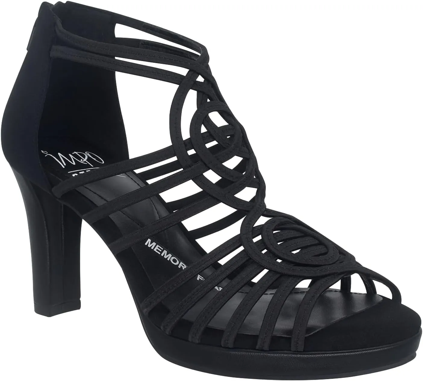 Impo Tiffany Stretch Elastic Dress Sandal with Memory Foam