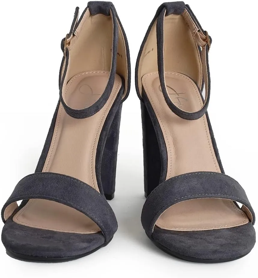 J. Adams Shirley Heels for Women - Ankle Strap High Heel Dressy Sandals