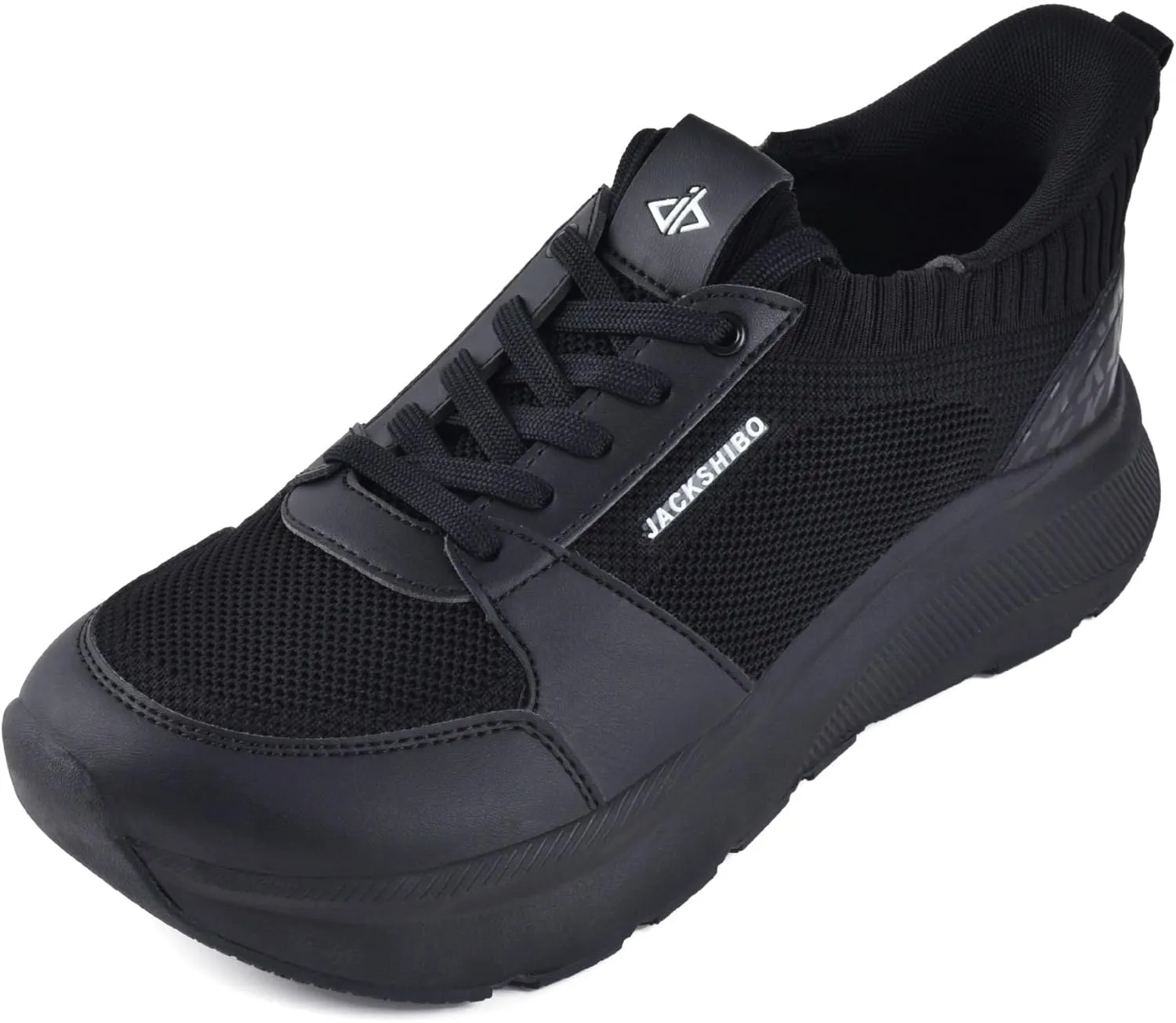JACKSHIBO Slip in Women Hands Free Shoes Wide Toe Box Slip On Walking Athletic Tennis Sneakers Arch Support Plantar Fasciitis Orthopedic Width Shoes Cushion Thick Zero Drop Sole with Metatarsal Pad