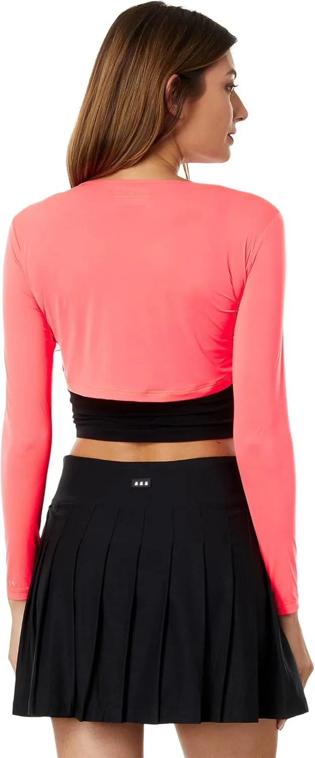Jamie Sadock Sunsense® 35 SPF Lightweight Long Sleeve Crew Neck Crop Layering Top