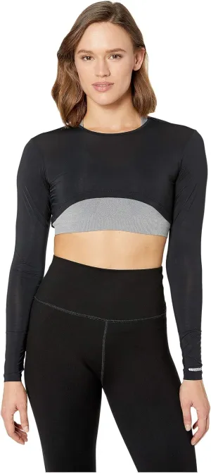 Jamie Sadock Sunsense® 35 SPF Lightweight Long Sleeve Crew Neck Crop Layering Top