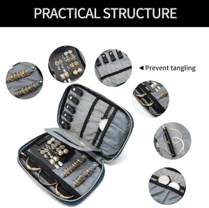 Jewelry Organizer Necklace Roll - Bag & Roll for Travel