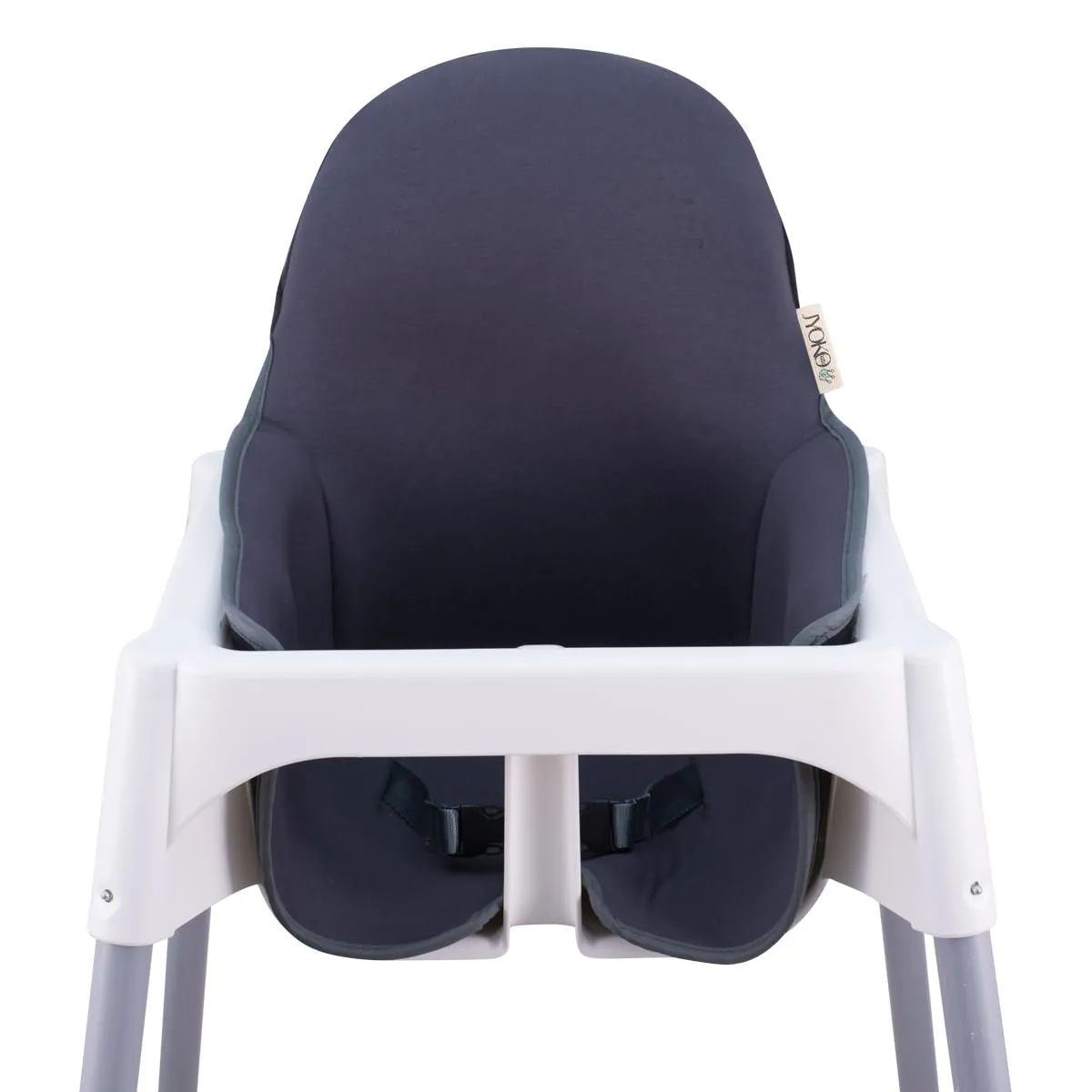 JYOKO Kids Cushion Compatible with high Chair IKEA Antilop Made Cotton 100%  Foam  3D Air Confort (Marengo)