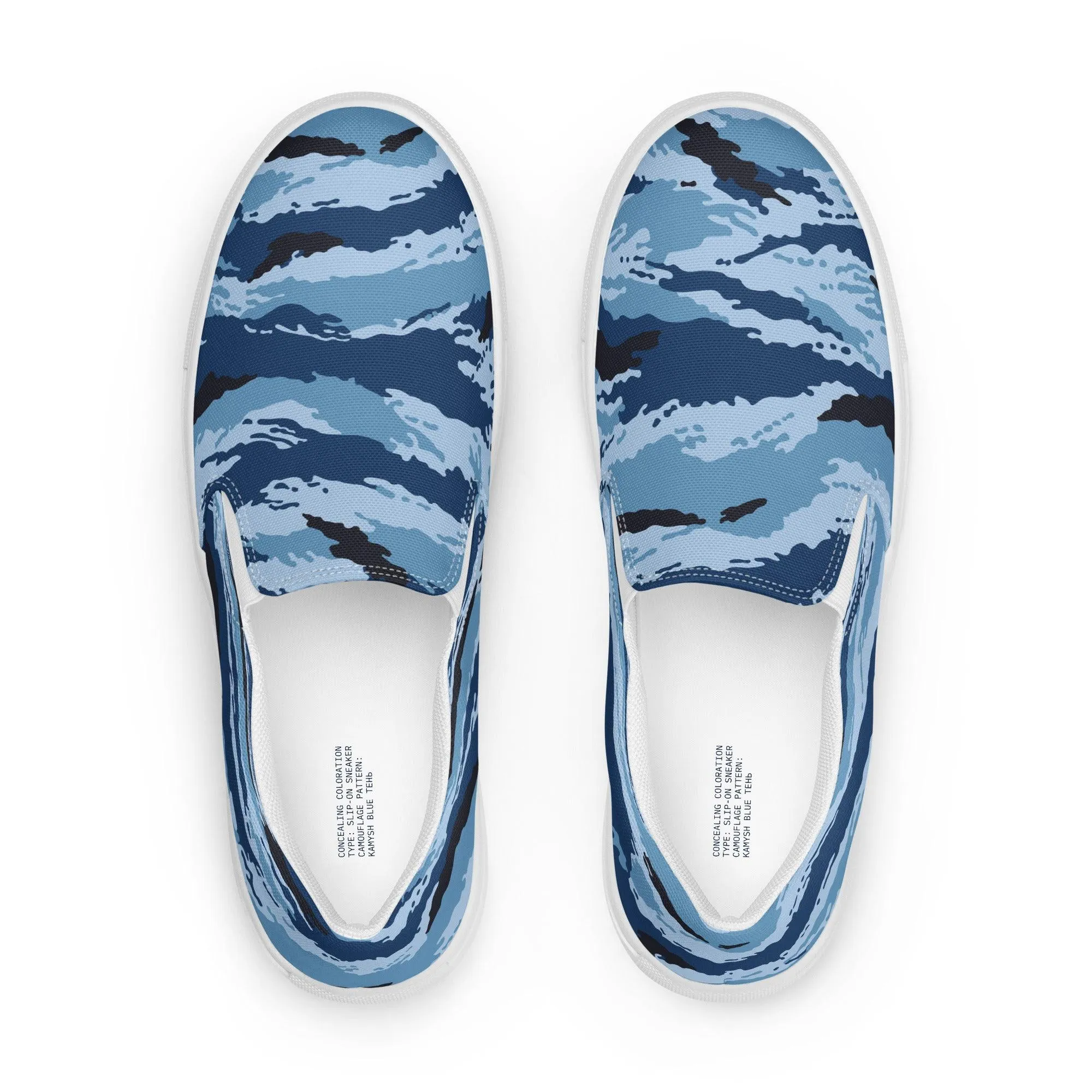 Kamysh Blue Camo Men’s Slip-On Sneaker