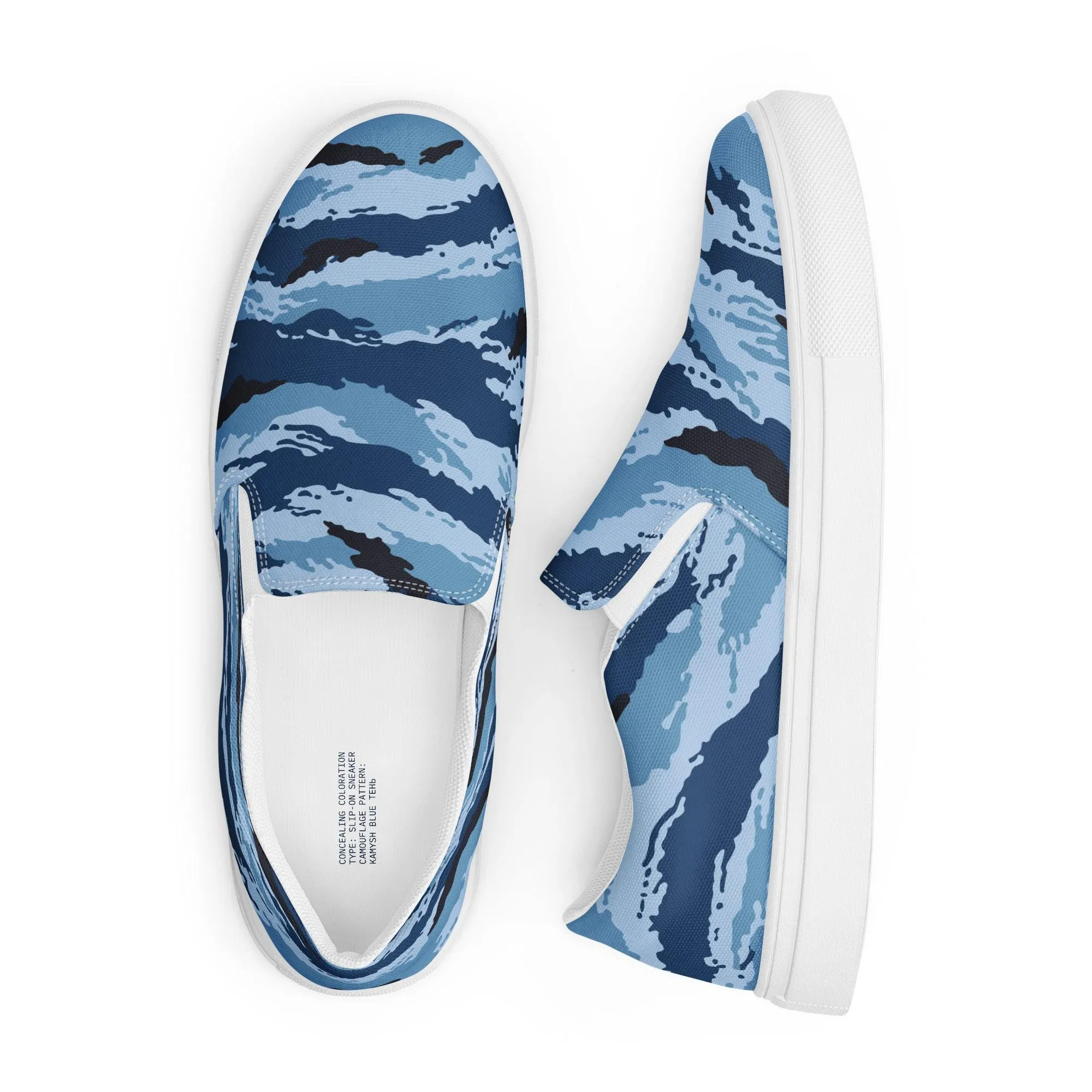 Kamysh Blue Camo Men’s Slip-On Sneaker