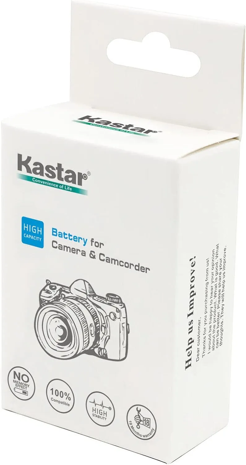 Kastar 4-Pack NP-BD1 Battery and LCD AC Charger Compatible with Sony Cyber-Shot DSC-T90, Cyber-Shot DSC-T200, Cyber-Shot DSC-T300, Cyber-Shot DSC-T500, Cyber-Shot DSC-T700 Cameras