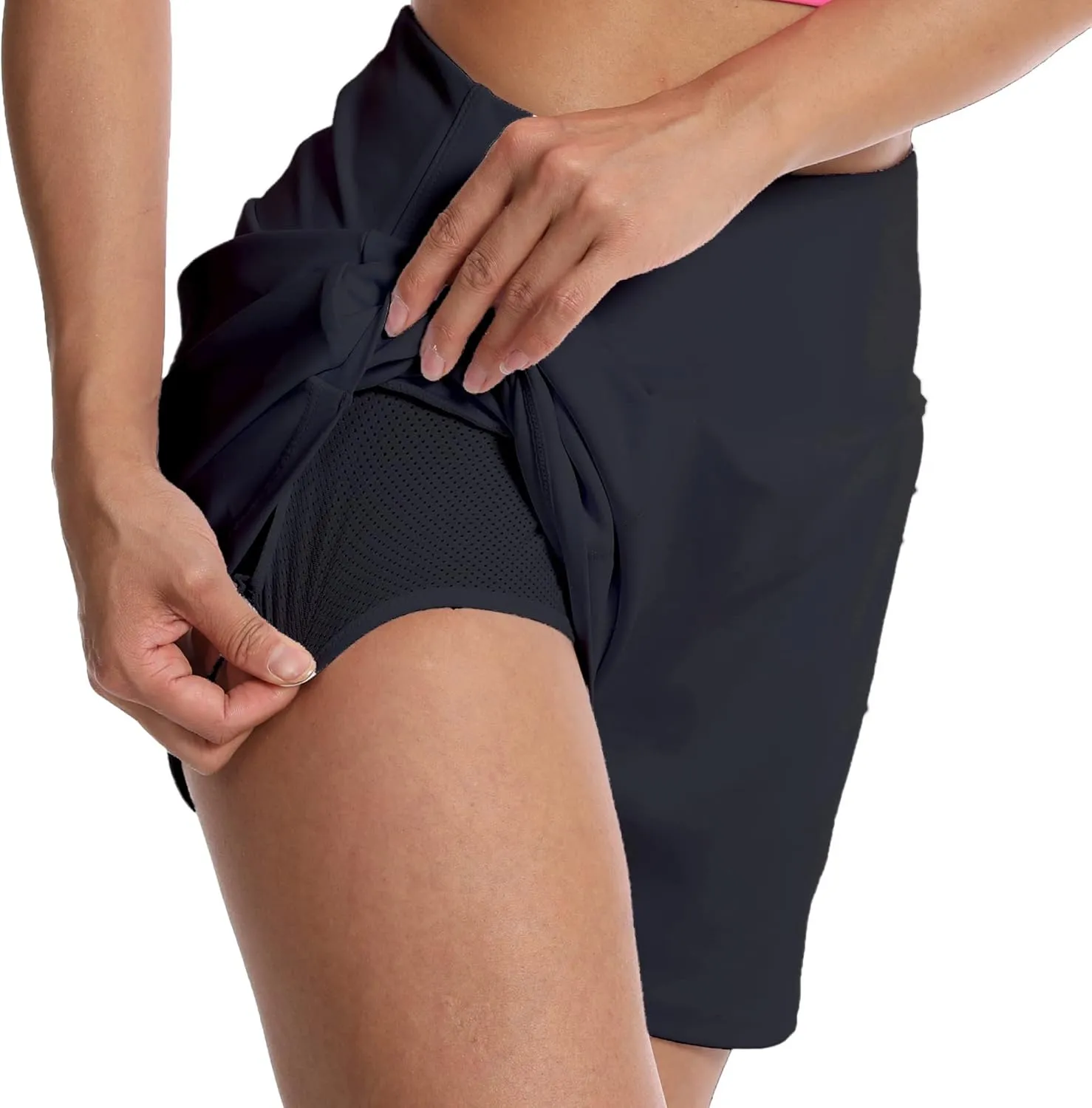Kcutteyg Running Shorts for Women with Liner High Waisted Lightweight Womens Workout Shorts with Pocket