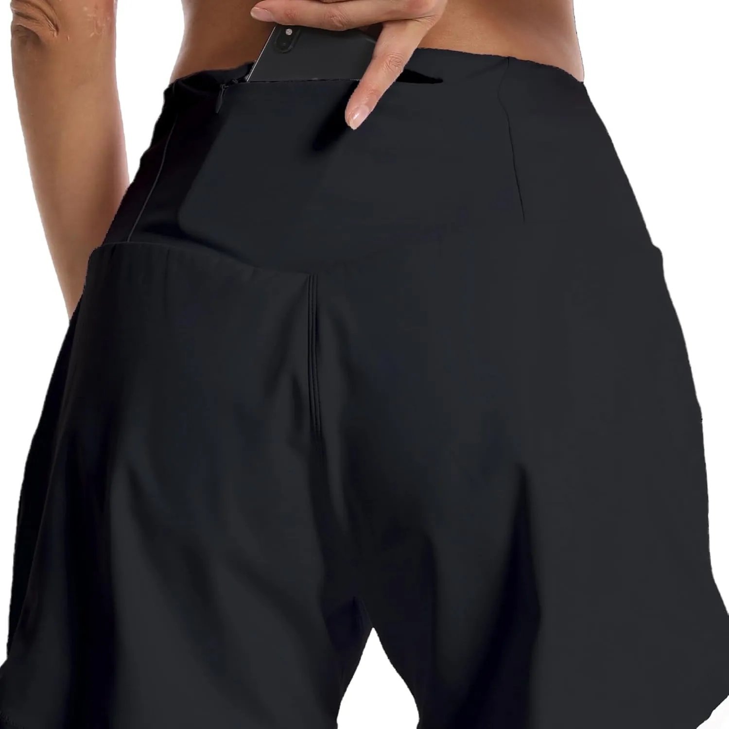Kcutteyg Running Shorts for Women with Liner High Waisted Lightweight Womens Workout Shorts with Pocket