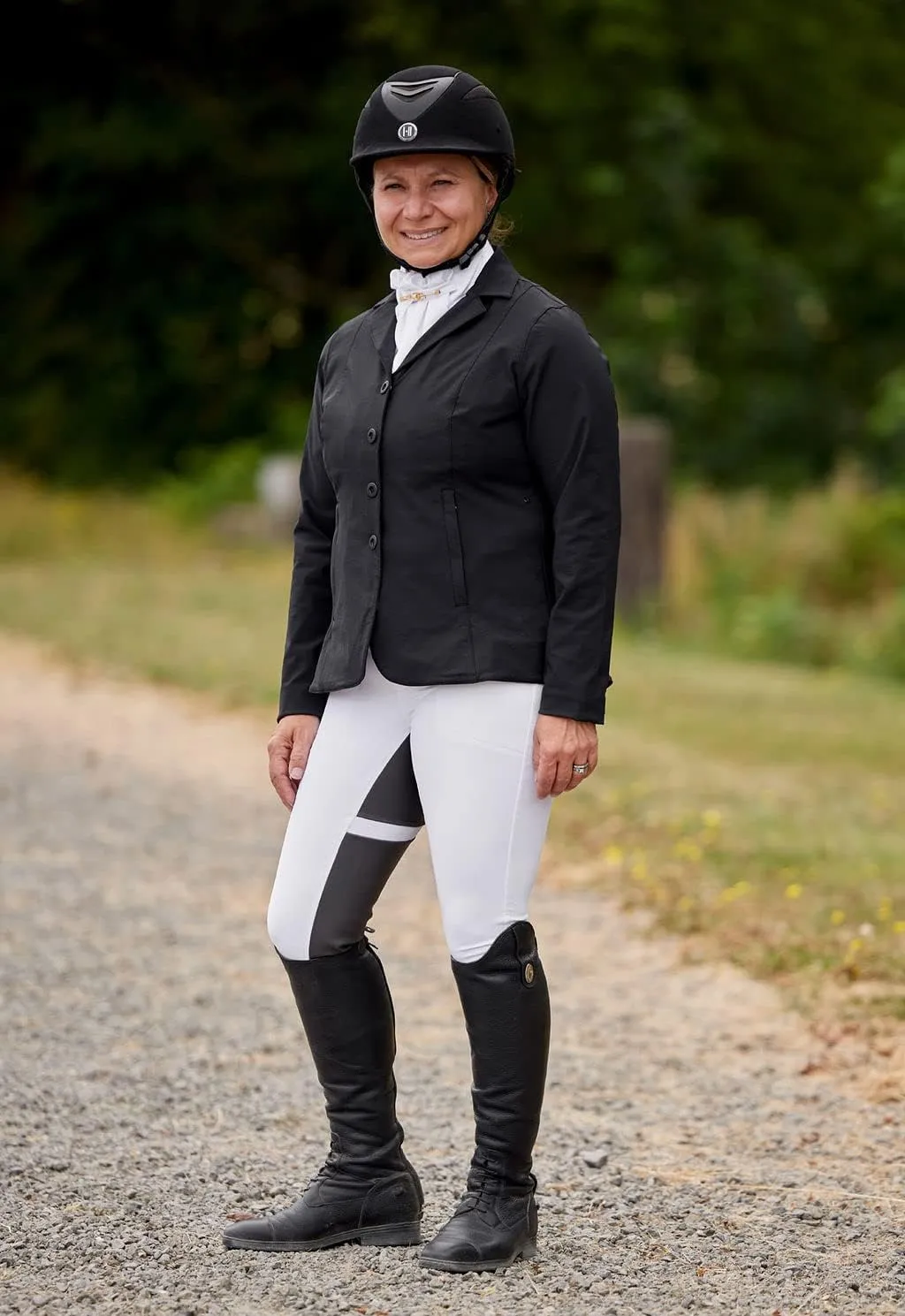 Kerrits Women's Petite Equestrian Stretch Competitor Coat – 4-Snap, Lightweight English Horse Show Jacket, Machine Wash