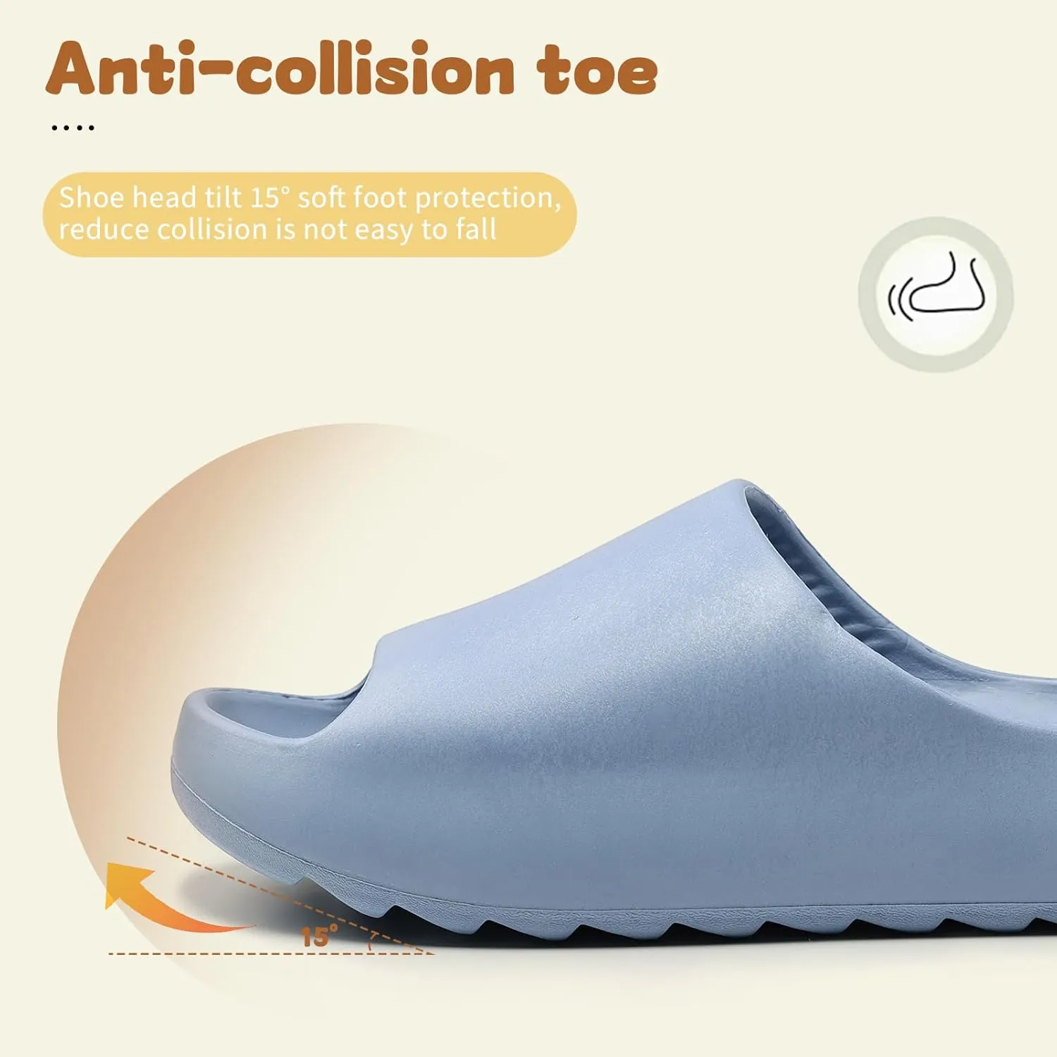 Kids Cloud Slides Slippers For Girls Boys,Pillow House Slippers Non-Slip Super Soft Quick Drying Shower Cushioned Slides Bathroom Thick Sole Sandals Indoor Outdoor Slippers