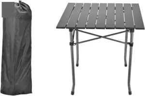 KIRANDY Portable Picnic Table, Folding Roll Up Camping Travel Table, Table (颜色 : 50x50cm Table)