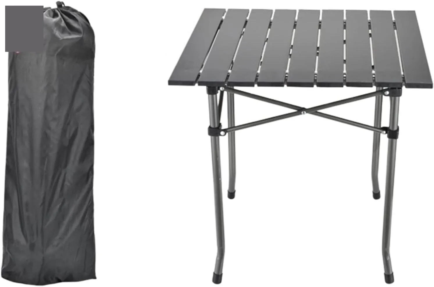 KIRANDY Portable Picnic Table, Folding Roll Up Camping Travel Table, Table (颜色 : 50x50cm Table)
