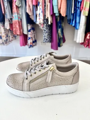 KODA TURKISH LEATHER LACE UP || TAUPE