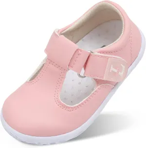 L-RUN Toddler Girls Dress Shoes Lightweight Mary Jane Shoes for Girls Anti-Slip School Shoes for Toddler Girls