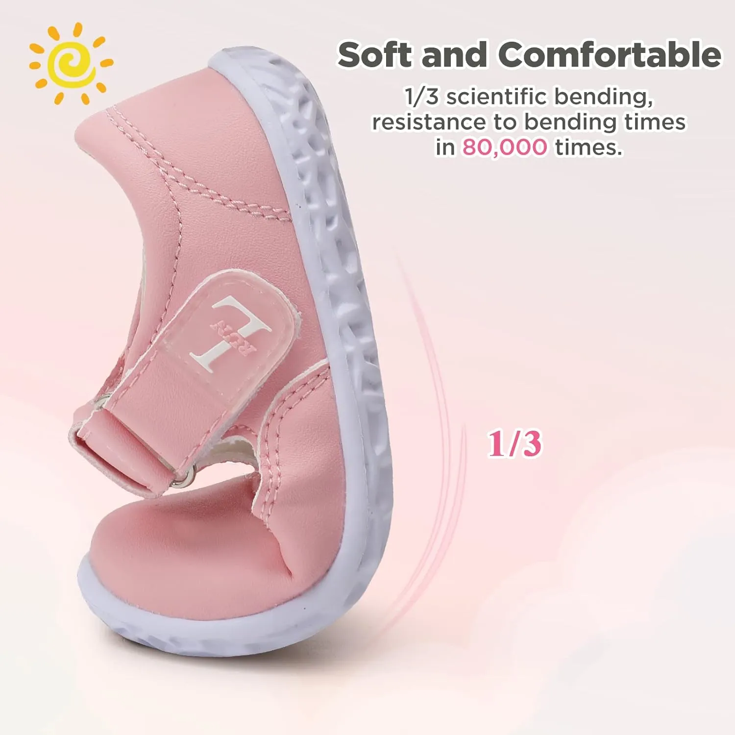 L-RUN Toddler Girls Dress Shoes Lightweight Mary Jane Shoes for Girls Anti-Slip School Shoes for Toddler Girls