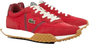 Lacoste Mens L-Spin Deluxe Sneaker, RED/Burg, 11.5