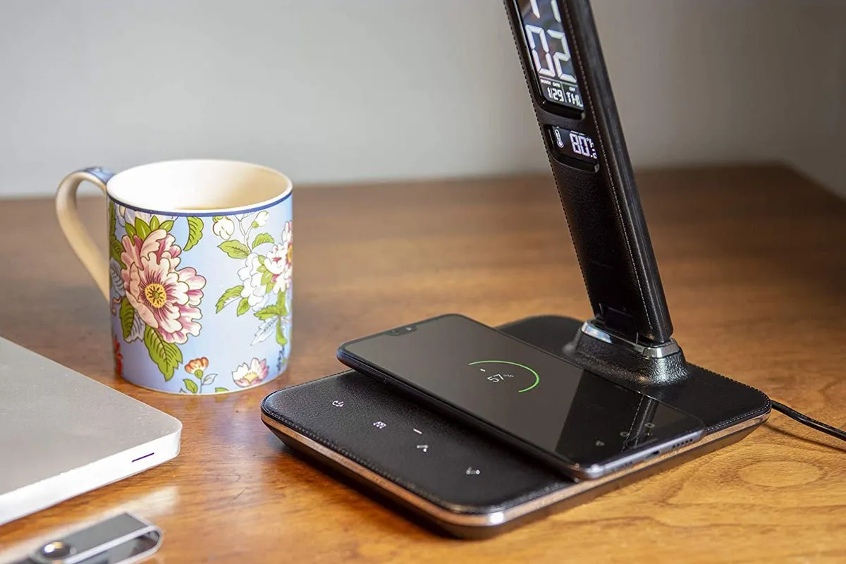 Lamp Flat-rate discount & LED Wireless wirelese with Clock Encrypted Charger with Lamp U13Q Desk Alarm charge-night Table light CRONY Built-in Clock