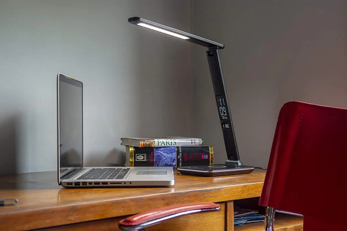 Lamp Flat-rate discount & LED Wireless wirelese with Clock Encrypted Charger with Lamp U13Q Desk Alarm charge-night Table light CRONY Built-in Clock