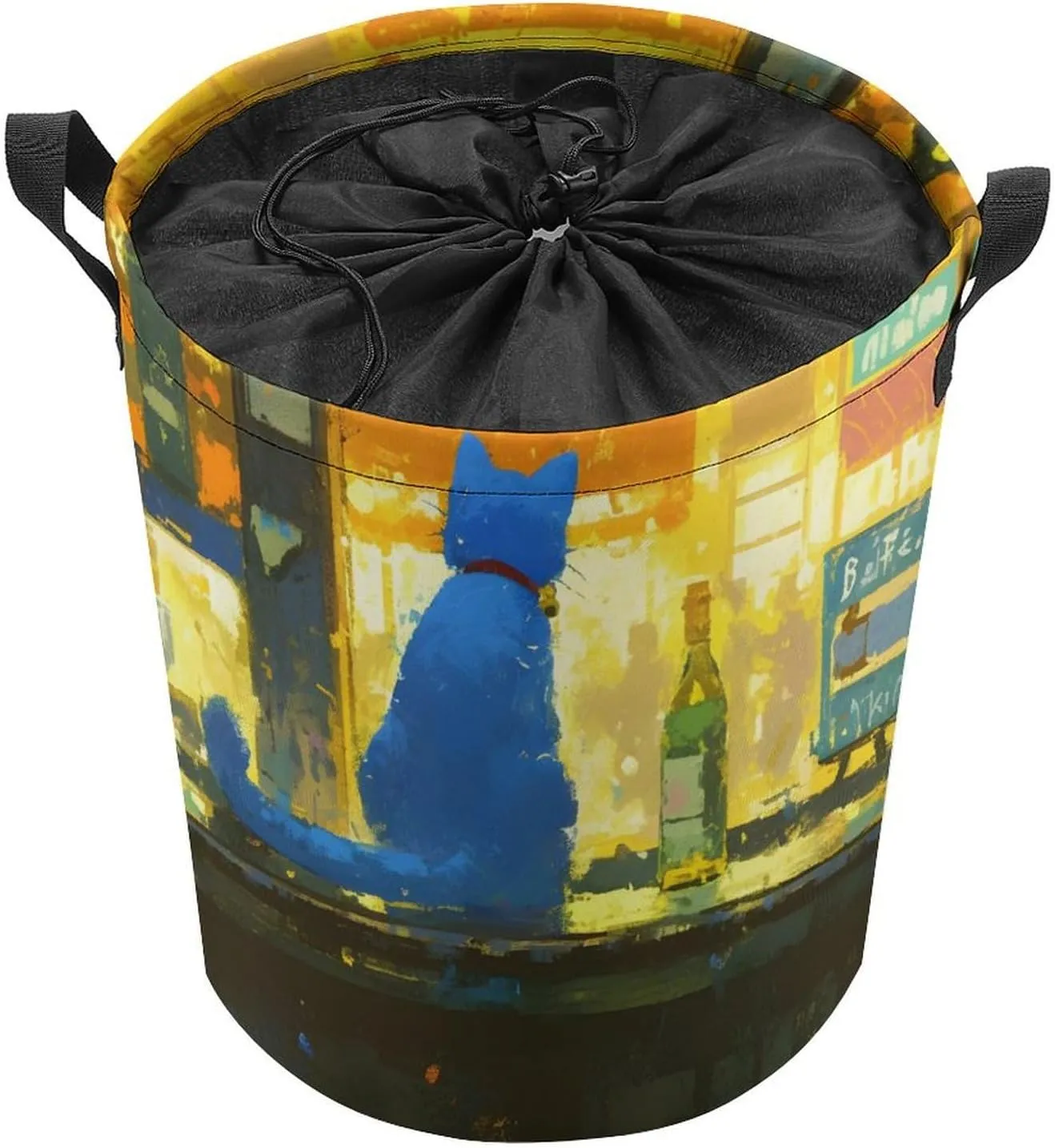 Laundry Hampers, Large Drawstring Laundry Bag, Removable Laundry Bags, Collapsible Storage Bin with Handles for Home Organization, Kids Room, Nursery Carnivore